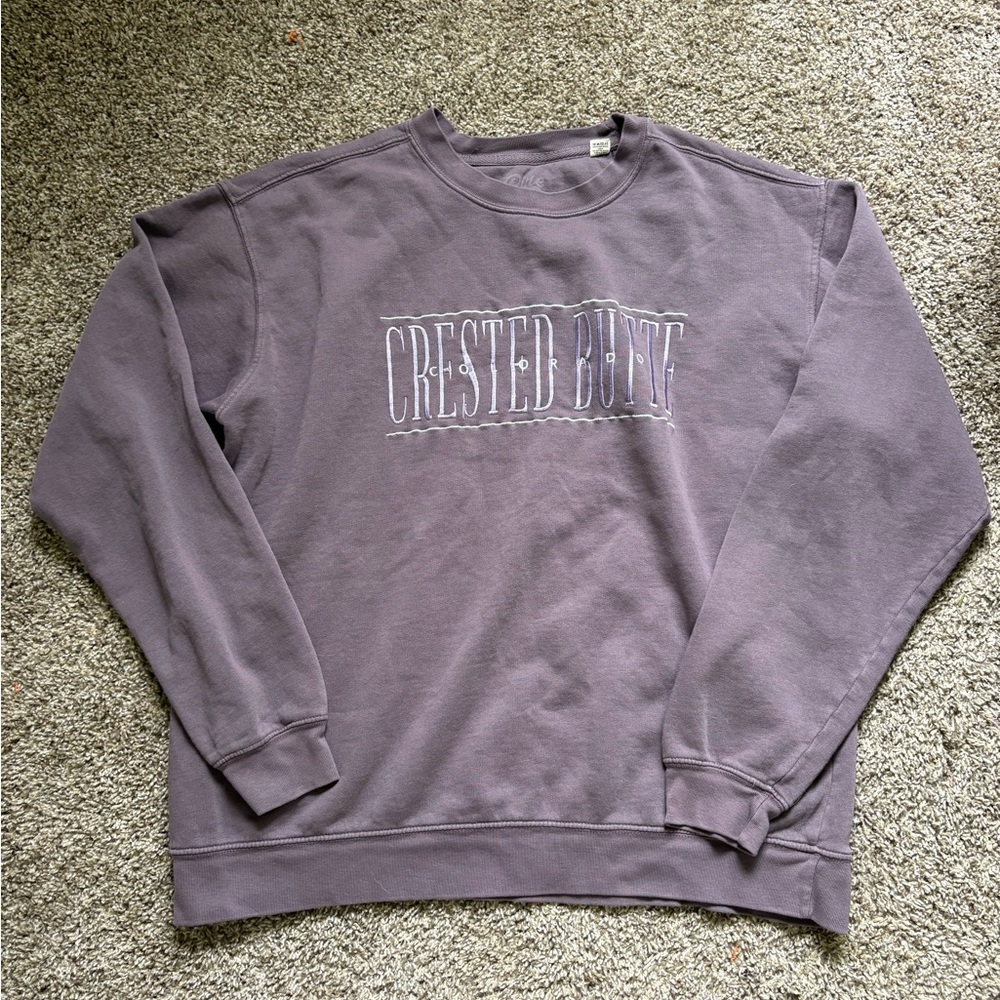 Gray Crewneck Sweater Soft Cotton Blend